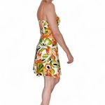 Jodi Kristopher Vintage Y2K Orange Green Floral Abstract Mini Dress Photo 1