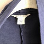 Caslon Nordstrom Open Cotton Waterfall Drape Navy blue Cardigan Women’s Size S Photo 2
