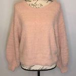 London Kaye fuzzy eyelash sweater blouson sleeves M Size M Photo 0