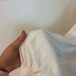 Free People  Henley neck Darren billowy crop top in white Photo 7