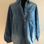 American Eagle Women's Denim Long Sleeve Button Photo 0