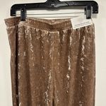 Serra Crushed Velvet tan champagne dress trousers Pants! Size medium! Photo 5