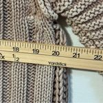 Free People NWOT  Chunky Knit Sweetheart Sweater Size Large Tan Brown Beige Photo 6