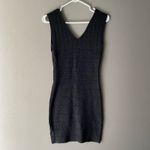 Forever 21 Forever‎ 21 sz S black metallic thread mini sweater dress Photo 4