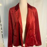 LC Lauren Conrad  Red Velvet Blazer Small Photo 0