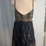 Urban Outfitters  Black Mini Dress with Colorful Embroidery Photo 10