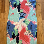 Tori Richard  Come Closer Tropical Karley Floral Multi Midi Dress L NEW Photo 0