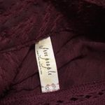 Free People merlot button back sheet blouse XS Photo 8