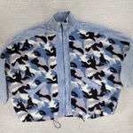 White Birch  Blue Camo Corduroy Jacket 2X Dolman Sleeve Full Zip Photo 0