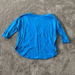 Nintendo  Super Mario Blue Graphic 3/4 Long Sleeve Top SIZE M Photo 3