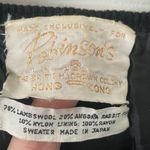 Vintage 1960’s beaded Lambs Wool Sweater size Small Black Photo 7