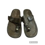 Alegria  37/US 6.5 Women CAR-485 Carina Night Poppy Platform Sandals Thong Black Photo 2