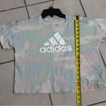 Adidas Women Loose Fit Shirt Tie Dye Cropped Logo Top size M Photo 5