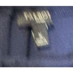 Talbots Women's Dress Midi Boatneck 3/4 Sleeves Blouson Waist Navy Blue Large Photo 4