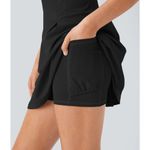 Halara  Softlyzero Quick Dry Square Side Pocket Mini Tennis Active Black Dress L Photo 4