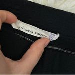 LIVIANA CONTI Pants Size XS Quiet Luxury Knit Wide Leg Cropped Wool Black Italy Photo 6