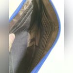 Nicole Miller Blue Silver Buckle Wristlet Bag Photo 8