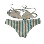 Eidon Womens Bikini Size M/L Blue White Stripe Photo 5