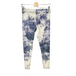 Peloton Terez x  Navy Blue Tie Dye Leggings Green Logo Size‎ Medium Photo 4