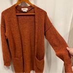 Anthropologie  pumpkin heather boho oversized open front soft sweater pockets Photo 4