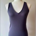 EXPRESS COPY -  Y2K One Eleven Ribbed Deep V tank Dark Grey Size S Photo 0