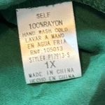 Andree by Unit Dark Green Boho Shift Top Photo 5