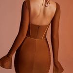 Oh Polly  Long Sleeve Corset Going Out Bar Long Sleeve Ruched Mini Dress 6 NWT Photo 1