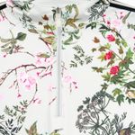 KASTEL Womens Secret Garden Floral 1/4 Zip Long Sleeve Golf Tennis Top Size 1X Blue Photo 4