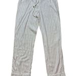 Victoria's Secret Victoria’s Secret pink white metallic silver striped pajama set sz small Photo 2