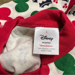 Disney Hanna Andersson Mickey Holiday Christmas Long Sleeve Top Large Red Green Photo 1