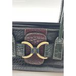 Y2K Vintage Brown Croc Faux leather MINi shoulder bag‎ multi brown Photo 1