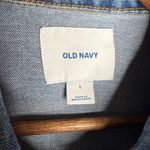 Old Navy  Denim Jean Jacket Women's Classic Button Front Casual Blue Sz‎ L Photo 4