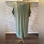 Planet Gold  Flowy Green off the shoulder dress XL Photo 1