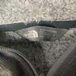 The North Face  Gray Teddy Zip Up Jacket with High Collar Size Small Photo 2