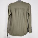 Michael Lauren Micheal Lauren Olive Green Henley NWT Size XS Green Knit Top Photo 3