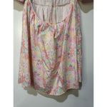 For Love & Lemons Kennedy Floral Print Mini Dress Pink Size Large NWT Open Back Photo 12