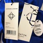 Satva Womens Leggings Full Length Moisture Wicking Shaping Cobalt Blue Size S Photo 5