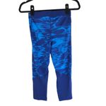 Nike  Pro Womens Dri Fit Capri Tights Tie Dye Pool Printed Crop Pants Blue M Photo 1