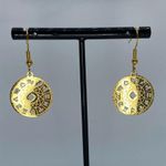 Gold astrology earrings Photo 1