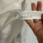 Stradivarius  white blouse bell sleeves ruffles and criss cross front tie small Photo 4