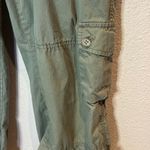 Esprit Espirit Women’s Khaki Green 100% Cotton Capri Roll pants Size 10 Photo 4