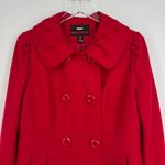VTG Miss Sixty M60 coat large double breasted peacoat wool blend fit n flare red Photo 1