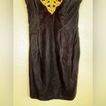 Vintage 90’s Jessica McClintock Gunne Sax Red Velvet Gold Lace Neck Dress 3/4 Size undefined Photo 2