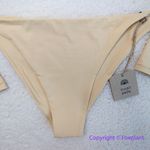 New! Set! Toast Swim signature crop bikini top and String Bikini Bottom, size XL Tan Photo 2
