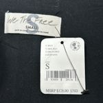 Free People NWT  Slip Into Something Black Vegan Leather Mini Dress Small Lace Up Photo 9