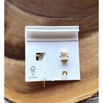 Madewell NWT  Pearl Mix and Match Earring Set Photo 4