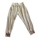 Nike Dri Fit Joggers Tan Rib Knit Waist Pockets Size Large Photo 1
