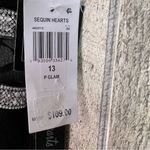 Sequin Hearts Sz 13 Black Slitted Sleeveless Halter Top Full Length Form… Photo 8