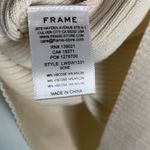 frame denim Frame Ivory Ribbed Knit Structured Stretch Sweater Zipper Cuffs W-789 Sz L Photo 8