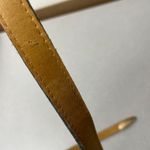 MZ Accessories Ny Snake Leather Belt Womens Small Blue Goldtone Buckle Wrap 1/2" Photo 9